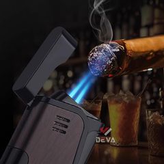 Bật lửa ga Honest khò 2 tia kèm đục BCZ 822