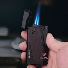 Bật lửa ga Honest khò 2 tia kèm đục BCZ 822