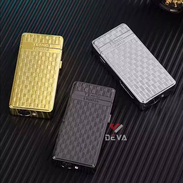 Bật lửa gas đá 2 kiểu lửa ô cửa trong suốt TH-636