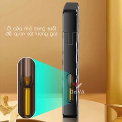 Bật lửa gas đá 2 kiểu lửa ô cửa trong suốt TH-636
