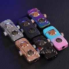 Bật lửa gas đá 2 kiểu lửa trục xoay xoay Fifget Spiner TH-638