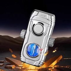 Bật lửa gas đá 2 kiểu lửa trục xoay xoay Fifget Spiner TH-638