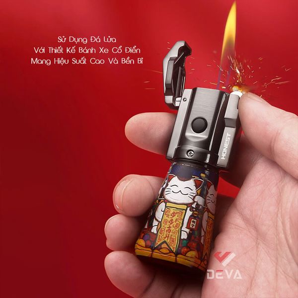 Bật lửa ga đá Honest tích hợp 2 kiểu lửa BCZ 817