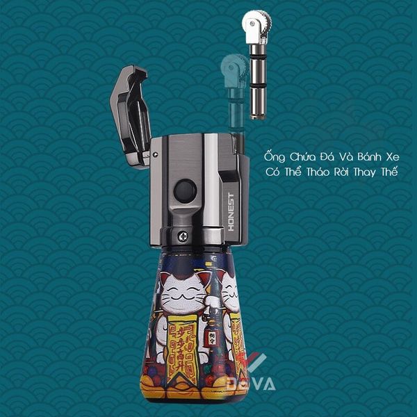 Bật lửa ga đá Honest tích hợp 2 kiểu lửa BCZ 817