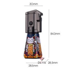 Bật lửa ga đá Honest tích hợp 2 kiểu lửa BCZ 817