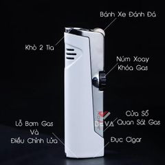 Bật lửa khò 2 tia Jobon ZB 322
