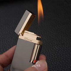 Bật lửa gas đá chính hãng Derui dáng mỏng DR700