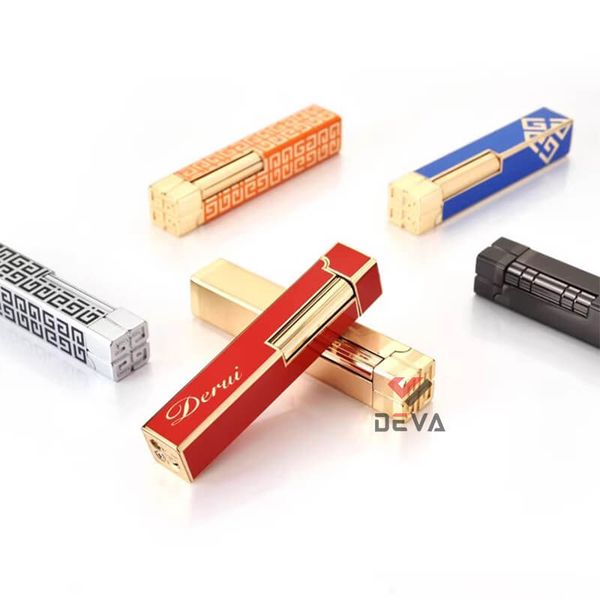 Bật lửa gas đá chính hãng Derui hình chữ nhật dài DR800