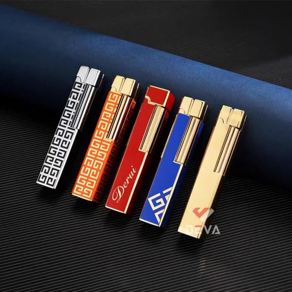 Bật lửa gas đá chính hãng Derui hình chữ nhật dài DR800