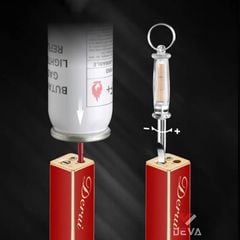 Bật lửa gas đá chính hãng Derui hình chữ nhật dài DR800