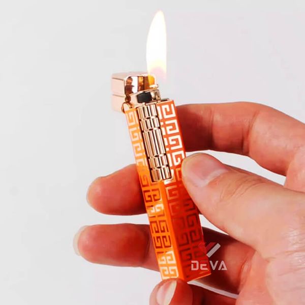 Bật lửa gas đá chính hãng Derui hình chữ nhật dài DR800