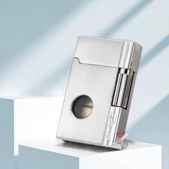 Bật lửa gas đá chính hãng Derui ô chứa gas trong suốt DR1611