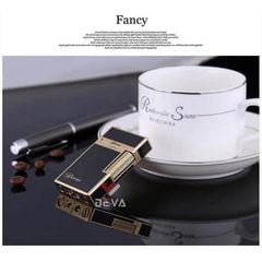 Bật lửa gas đá chính hãng Derui sơn mài in Logo DR1009