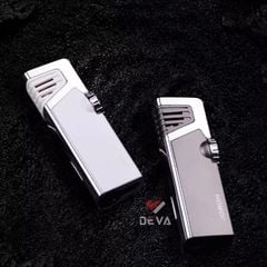 Bật lửa khò 3 tia có chốt lửa kèm đục xì gà Jobon ZB 190