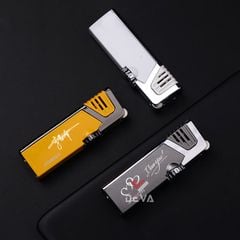 Bật lửa khò 3 tia có chốt lửa kèm đục xì gà Jobon ZB 190