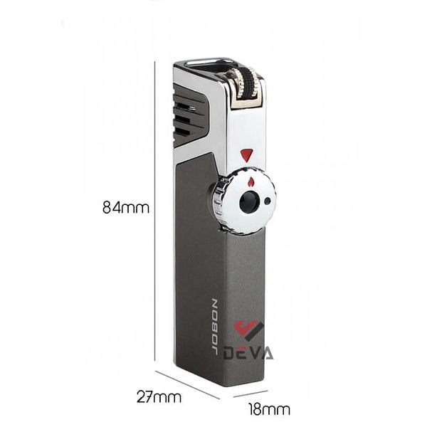 Bật lửa khò 3 tia có chốt lửa kèm đục xì gà Jobon ZB 190