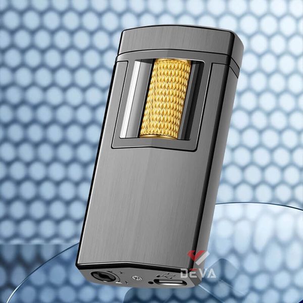 Bật lửa ga điện sạc USB con xoay khò 1 tia 919