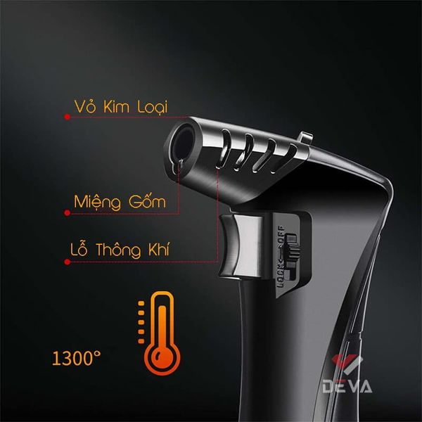 Bật lửa khò để bàn 2 chế độ lửa Honest BCZ 763