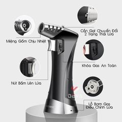 Bật lửa khò để bàn 2 chế độ lửa Honest BCZ 763