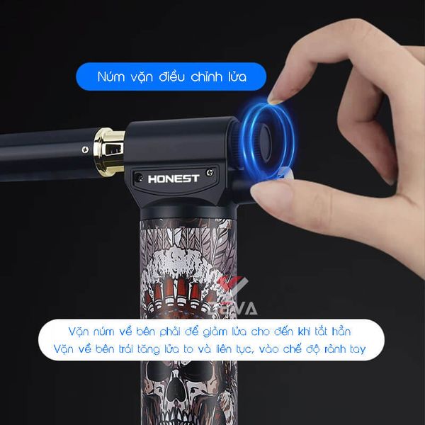 Bật lửa gas Honest khò đại 1 tia để bàn BCH 547
