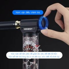 Bật lửa gas Honest khò đại 1 tia để bàn BCH 547