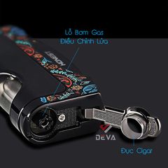 Bật Lửa Khò Xì Gà 1 tia Kèm Đục BCZ 487