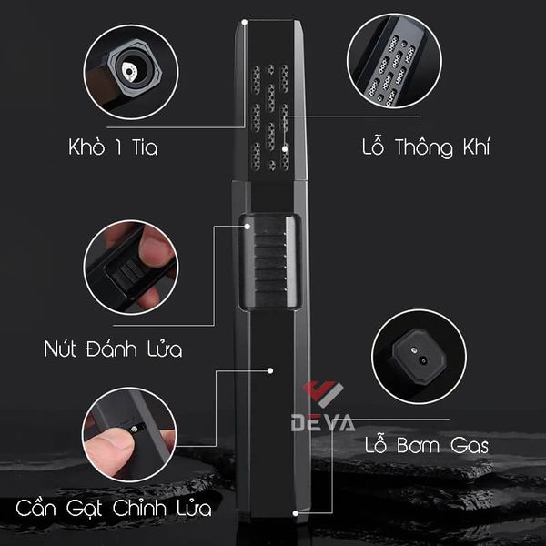 Bật lửa khò đại 1 tia Honest BCZ 762