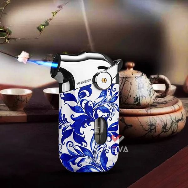 Bật lửa gas chính hãng Honest khò 1 tia có ô cửa quan sát gas BCZ 850