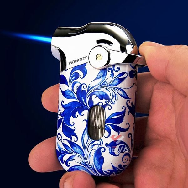 Bật lửa gas chính hãng Honest khò 1 tia có ô cửa quan sát gas BCZ 850