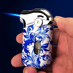 Bật lửa gas chính hãng Honest khò 1 tia có ô cửa quan sát gas BCZ 850