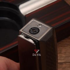 Bật lửa chính hãng Honest khò 1 tia kèm kéo cắt Cigar BCZ 823