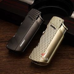 Bật lửa chính hãng Honest khò 1 tia kèm đục và xiên Cigar BCZ 847