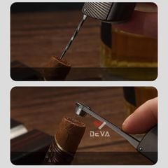 Bật lửa chính hãng Honest khò 1 tia kèm đục và xiên Cigar BCZ 847