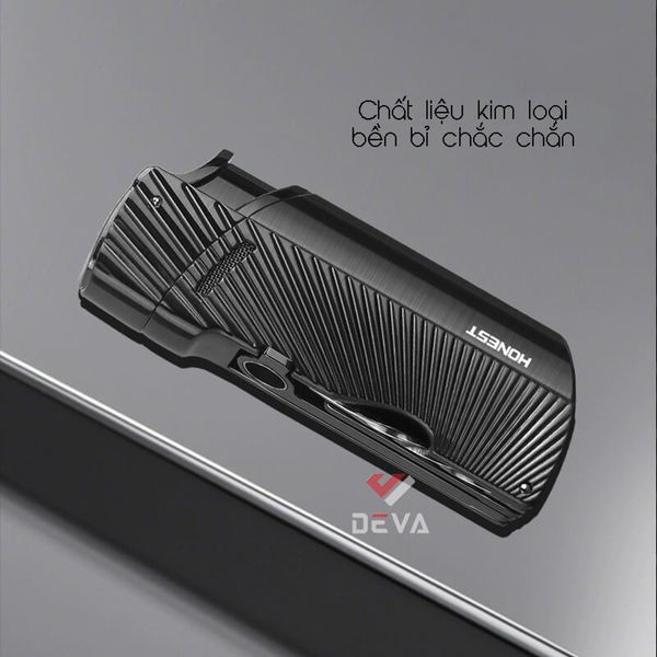 Bật lửa chính hãng Honest khò 1 tia kèm đục và xiên Cigar BCZ 847
