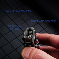 Bật lửa khò 2 tia kèm đục Honest BCZ 754