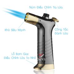 Bật lửa khò để bàn Honest khò 2 tia tự điều chỉnh BCZ 536