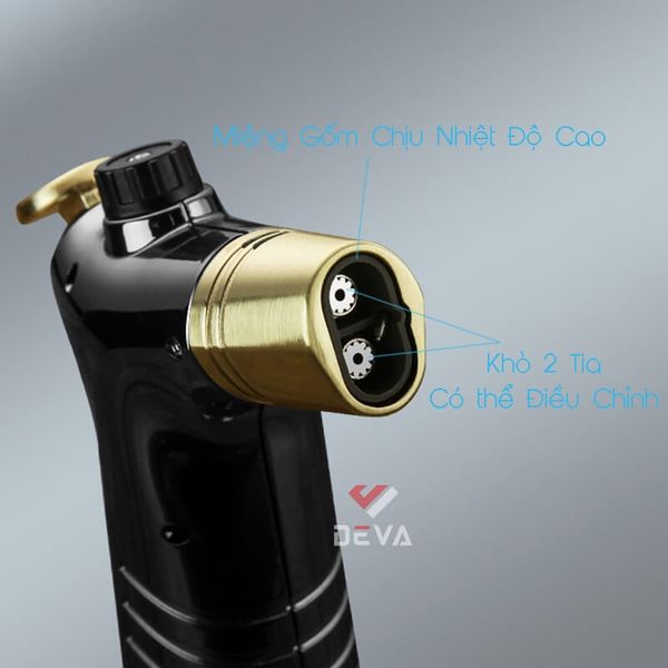 Bật lửa khò để bàn Honest khò 2 tia tự điều chỉnh BCZ 536