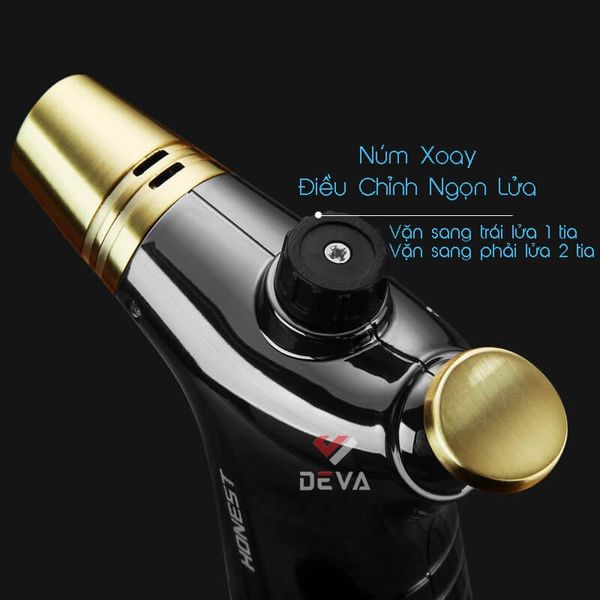 Bật lửa khò để bàn Honest khò 2 tia tự điều chỉnh BCZ 536