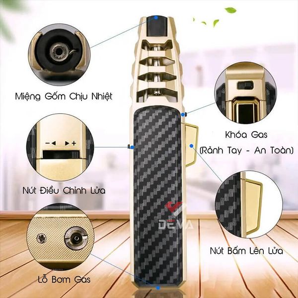 Khò Đại Có Khóa để bàn Jobon 1 tia lửa ZB 588