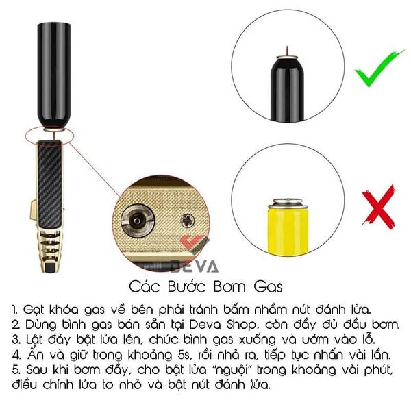 Khò Đại Có Khóa để bàn Jobon 1 tia lửa ZB 588