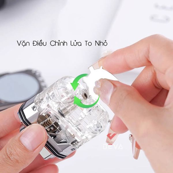 Bật lửa gas khò 1 tia kèm đồng hồ BDH 053