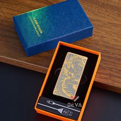 Bật lửa gas sạc USB cảm ứng điện tử cao cấp HT23-2