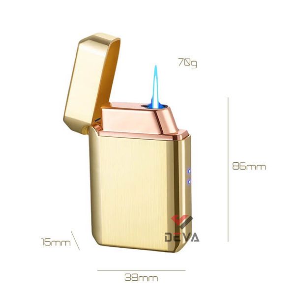 Bật lửa gas sạc USB khò 1 tia cảm ứng điện tử HT23