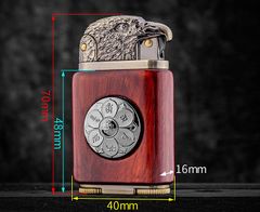 Bật lửa Zorro ốp gỗ chim đại bàng Z591