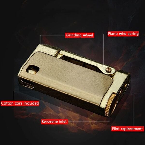 Bật lửa xăng đá Honest BCZ 474