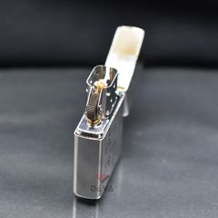Bật lửa chính hãng Zorro Bạc Khối Khắc Hình Hổ Núi ZBK05