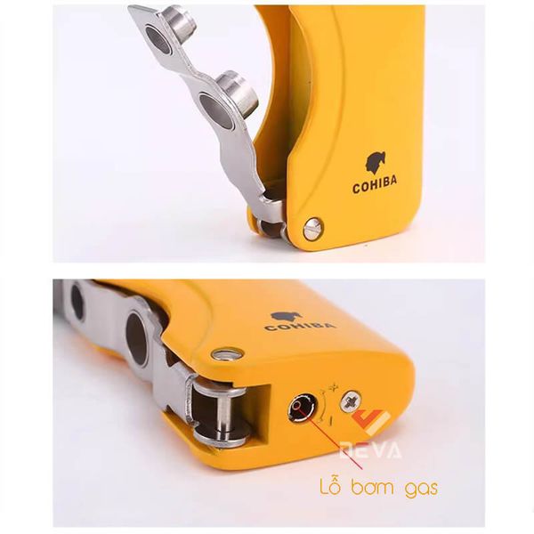 Bật lửa Cigar Cohiba khò 1 tia kèm đục kép H006