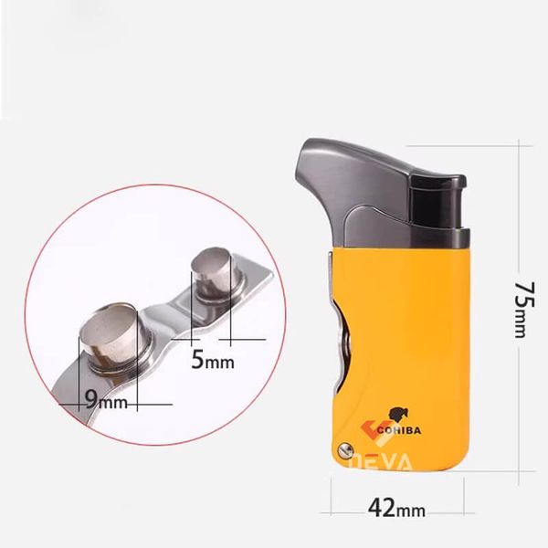 Bật lửa Cigar Cohiba khò 1 tia kèm đục kép H006