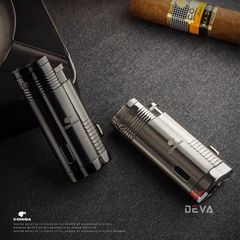 Bật lửa hút Cigar Cohiba khò 3 tia kèm đục COB 360
