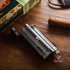 Bật lửa hút Cigar Cohiba khò 3 tia kèm đục COB 360